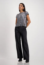Load image into Gallery viewer, Monari Let&#39;s Celebrate Sequin Top 808602 - Black
