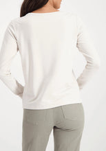 Load image into Gallery viewer, Monari Sequin Tee 809386 - Pearl French Vanilla
