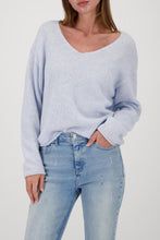 Load image into Gallery viewer, Monari Ice Blue Sweater 809484 - Soft Ice Blue
