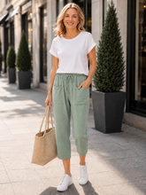 Load image into Gallery viewer, Lauren Montauk Soft Pant 16A - Soft Green
