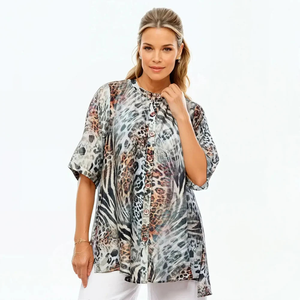Claire Powell A Line Shirt - Jungle