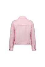 Load image into Gallery viewer, Vassalli Linen Jacket with Frayed Seams - Light Pink
