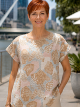 Load image into Gallery viewer, Renoma Porto Top 3132.32 - Beige Multi
