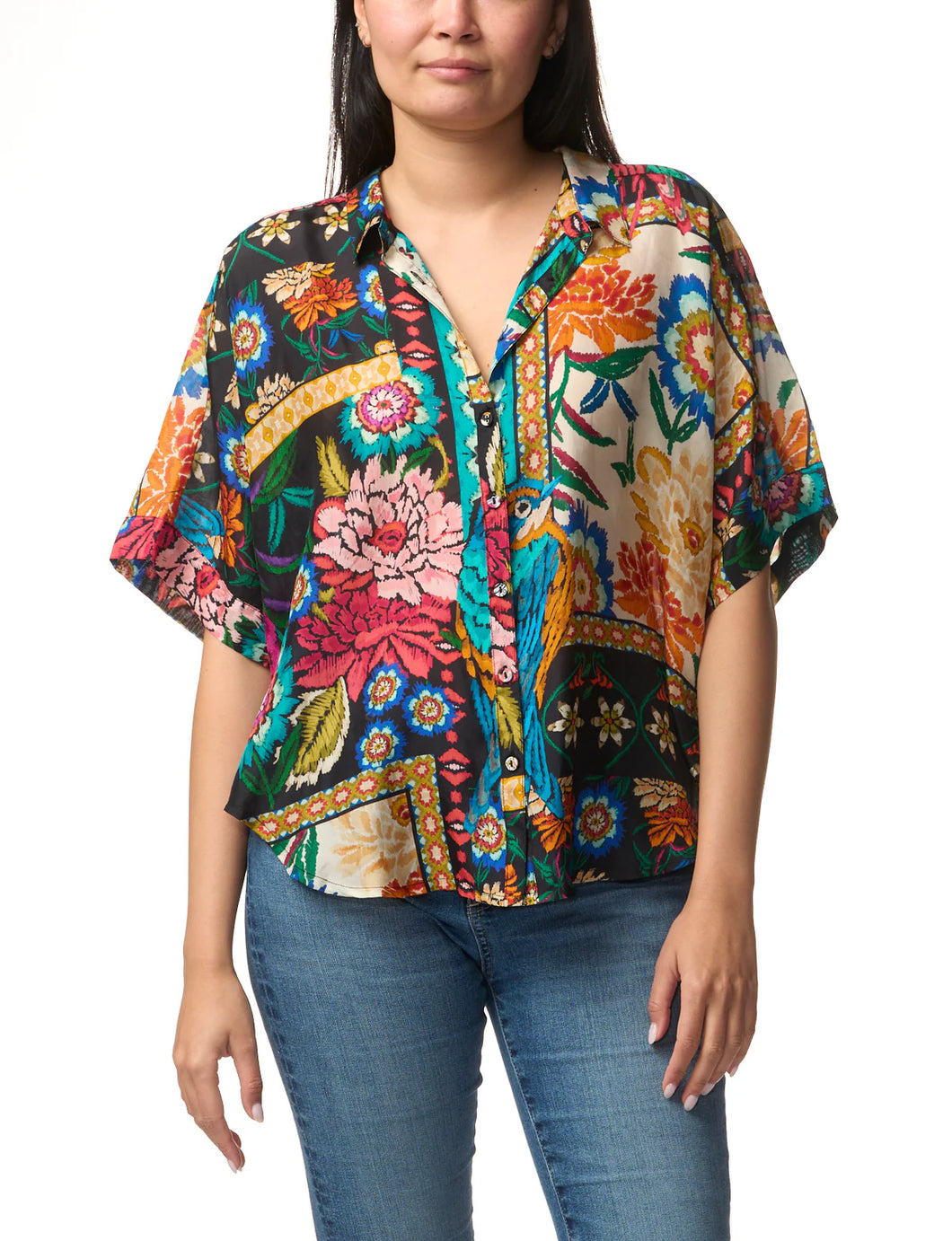 Johnny Was The Audrey Short Sleeve Shirt AUC17325-9 - Eirene AUC17325-9