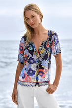 Load image into Gallery viewer, Johnny Was Avah Button Down Shirt 19526-5 - Tiana

