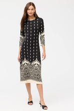 Load image into Gallery viewer, Johnny Was Bellamy Midi Dress L33425 - Black Cream
