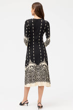 Load image into Gallery viewer, Johnny Was Bellamy Midi Dress L33425 - Black Cream
