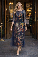 Load image into Gallery viewer, Johnny Was Silver Foil Mesh Dress C36325 -O - Teyros Scarf
