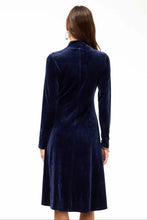 Load image into Gallery viewer, Johnny Was  Corinthe Velour Mock Neck Dress - Midnight J39825-9
