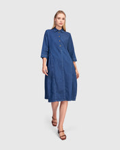 Load image into Gallery viewer, Alembika Denim Dress SD913 - Denim Blue
