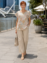 Load image into Gallery viewer, Renoma Porto Top 3132.32 - Beige Multi
