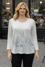 Load image into Gallery viewer, Evidencee Sparkling Wheat Top 95124 - Winter White
