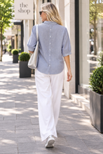 Load image into Gallery viewer, Renoma Bella Stripe Shirt 3502C - Blue White Stripe

