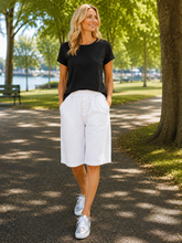 Load image into Gallery viewer, Renoma Supreme Capri Short 311W - White
