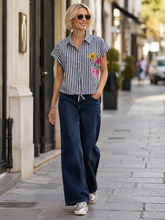 Load image into Gallery viewer, Foil Fresh Pick Shirt CFO 8632 - Navy Stripe
