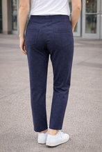 Load image into Gallery viewer, Maglia Ava Flecked Ponte Pant 682.682N - Navy
