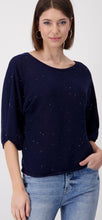 Load image into Gallery viewer, Monari Sequins Sweater - Navy
