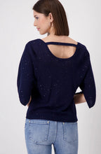 Load image into Gallery viewer, Monari Sequins Sweater - Navy
