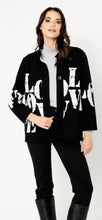 Load image into Gallery viewer, Dolcezza Knit Jacket 74300 - Black and White
