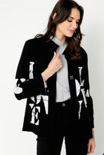 Load image into Gallery viewer, Dolcezza Knit Jacket 74300 - Black and White
