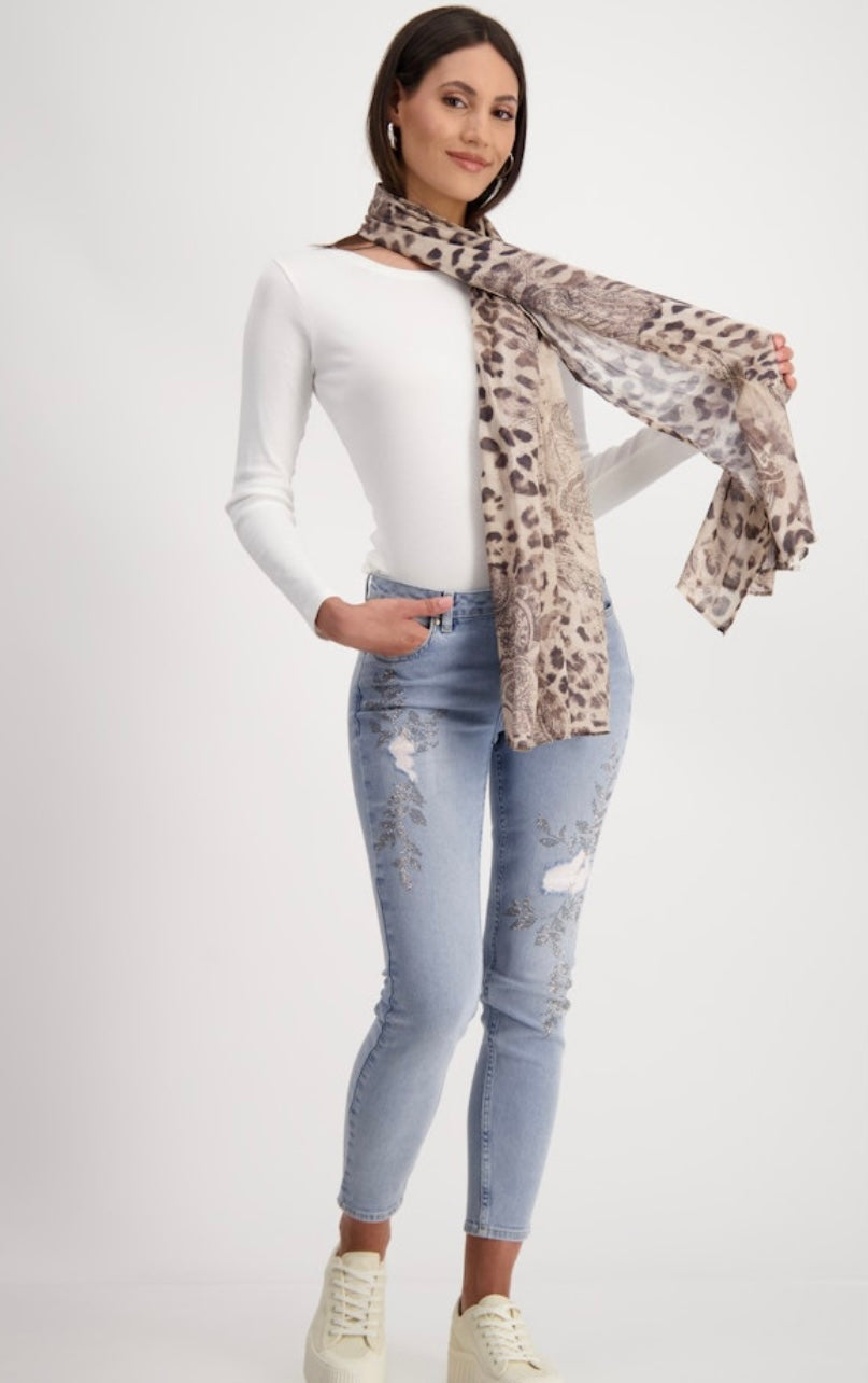 Monari Scarf 808196 - Sand Shell Pattern