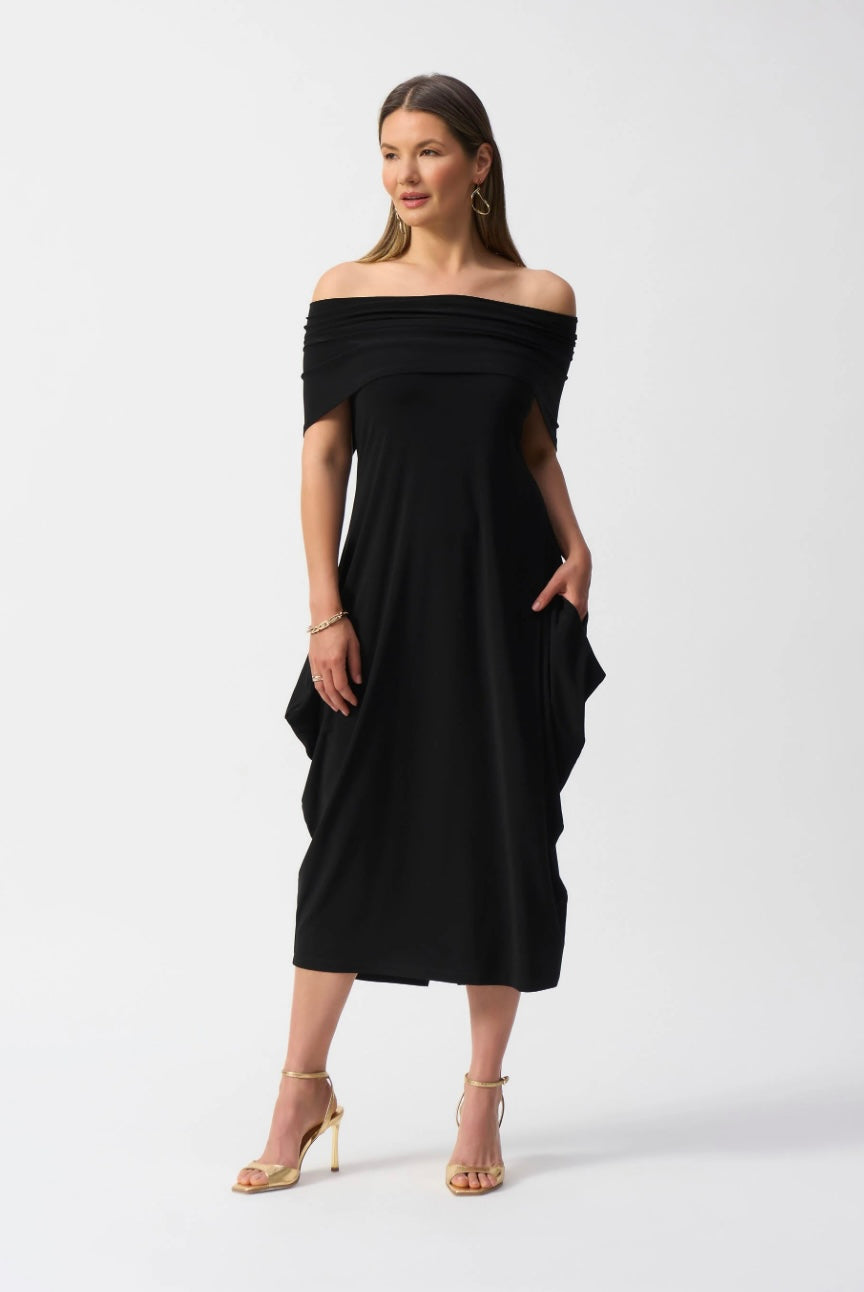 Joseph Ribkoff Off The Shoulder Dress 251205 Black