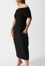 Load image into Gallery viewer, Joseph Ribkoff Off The Shoulder Dress 251205 Black
