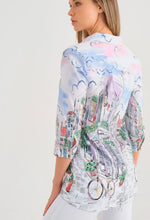 Load image into Gallery viewer, Dolcezza Sunday Afternoon Shirt 25724 - Cafe Print
