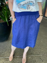 Load image into Gallery viewer, See Saw - Rib Waist Skirt - Denim - SS354D
