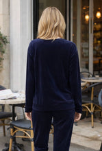 Load image into Gallery viewer, Lauren Luca Lounge Top 130LLTN - Navy
