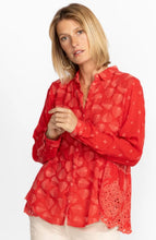 Load image into Gallery viewer, Johnny Was Pine Desi Blouse - Mars Red
