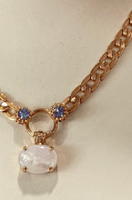 Load image into Gallery viewer, Mariana Pearl Shell and Sapphire Necklace
