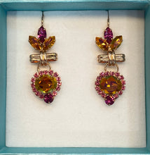 Load image into Gallery viewer, Mariana Flower Drop Earring - Turkish Delight
