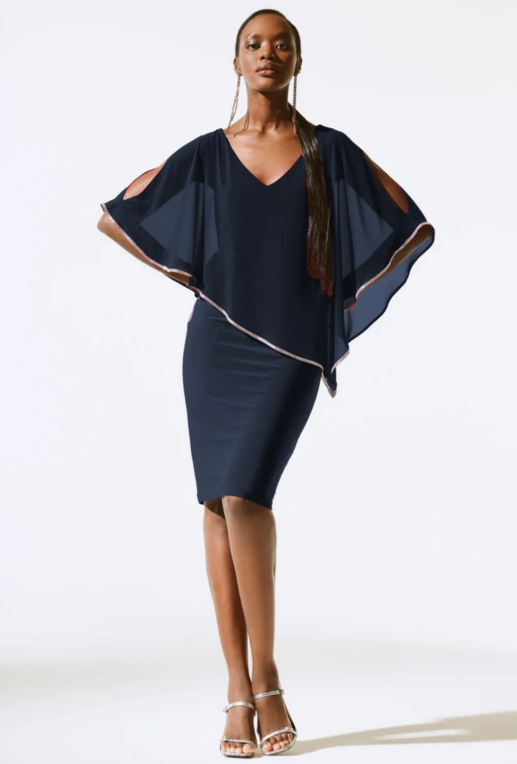 Joseph Ribkoff Asymmetrical Dress - Midnight Blue