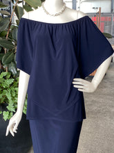 Load image into Gallery viewer, Joseph Ribkoff Silky Knit Layered Top - Navy
