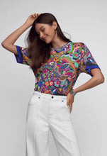 Load image into Gallery viewer, Johnny Was Janie Favourite Oversized Cropped Tee - Multi
