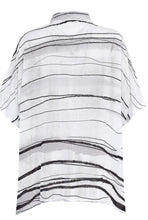 Load image into Gallery viewer, Ever Sassy Wavy Lines Blouse - White Black Grey
