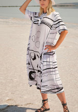 Load image into Gallery viewer, Ever Sassy Lines and Bubble Dress - White/Black
