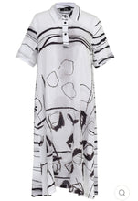 Load image into Gallery viewer, Ever Sassy Lines and Bubble Dress - White/Black
