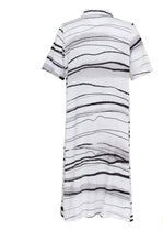 Load image into Gallery viewer, Ever Sassy Lines and Bubble Dress - White/Black
