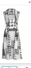 Load image into Gallery viewer, Ever Sassy Geometric Collar Dress - Black and White
