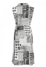 Load image into Gallery viewer, Ever Sassy Geometric Collar Dress - Black and White
