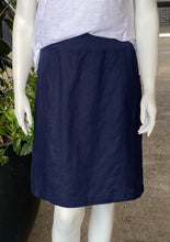 Load image into Gallery viewer, See Saw Linen Rib Waist Skirt - Navy
