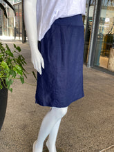 Load image into Gallery viewer, See Saw Linen Rib Waist Skirt - Navy
