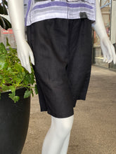 Load image into Gallery viewer, See Saw Linen Rib Waist Short - Black
