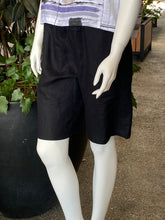 Load image into Gallery viewer, See Saw Linen Rib Waist Short - Black
