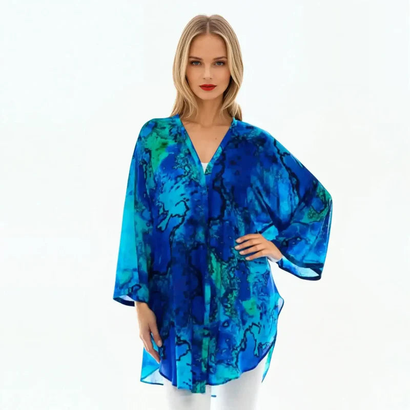 Claire Powell Cotton Chiffon Overlay - Reef
