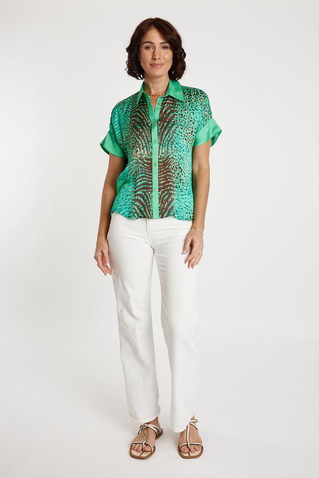 Lulasoul Maasai Shirt LLS07 - Emerald