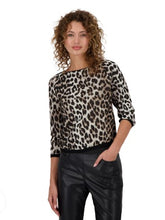 Load image into Gallery viewer, Monari Leo All Over Sweater 809066 - Black Animal Print
