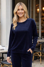 Load image into Gallery viewer, Lauren Luca Lounge Top 130LLTN - Navy
